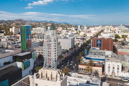 Aerial View of City Buildings