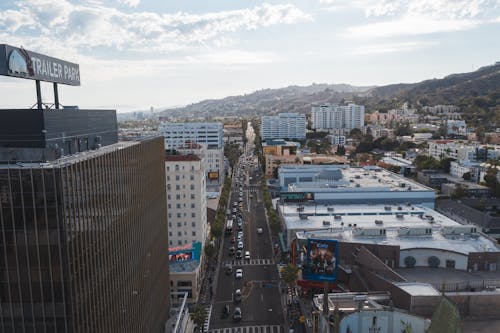 Aerial View of City Buildings