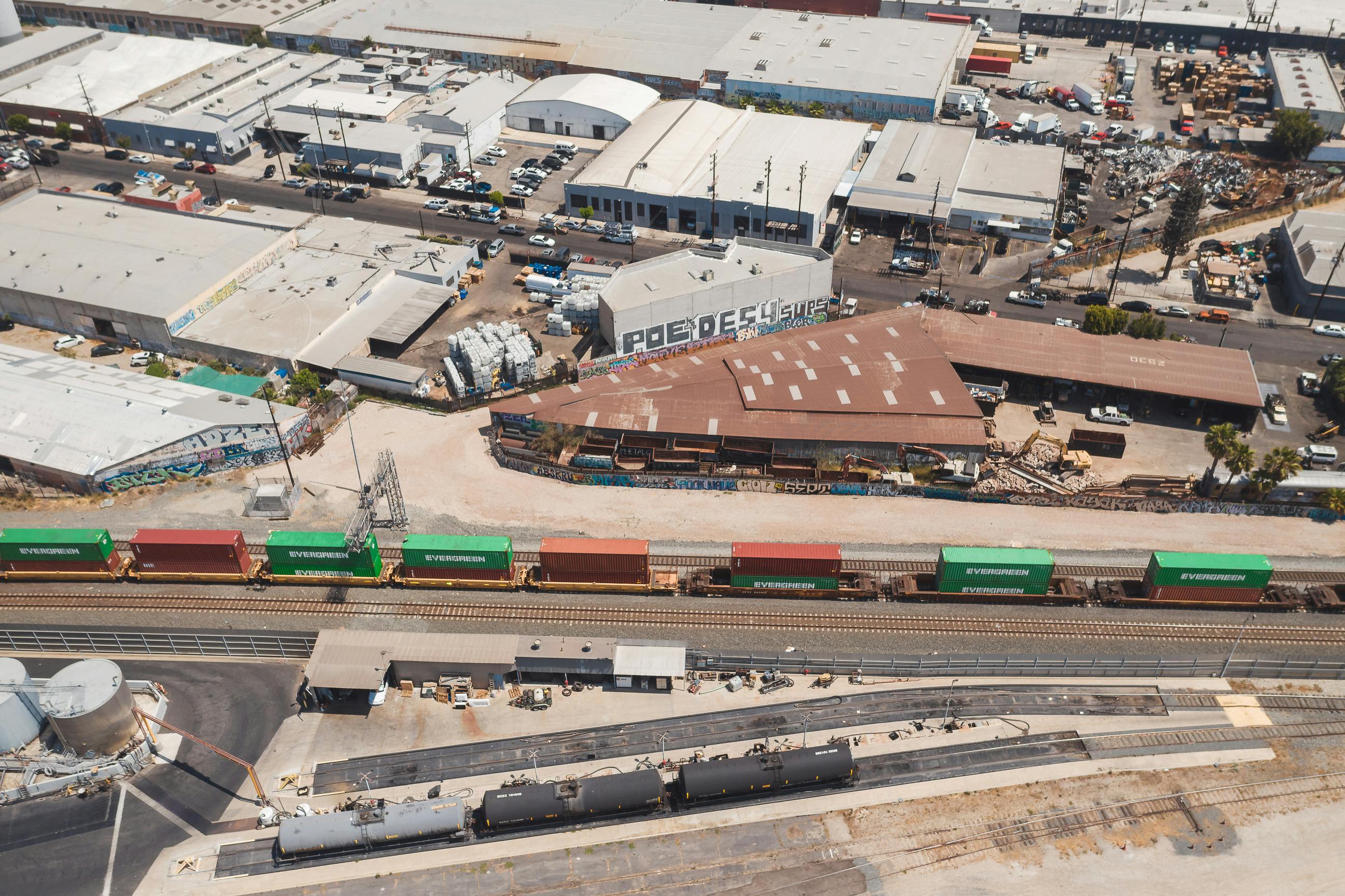 Aerial Photography of Rail Transport