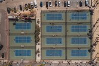 Aerial View of White Concrete Building