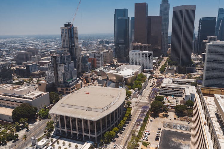 Aerial View Of City Buildings