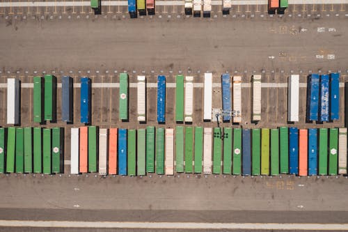 Cargo Containers in a Port