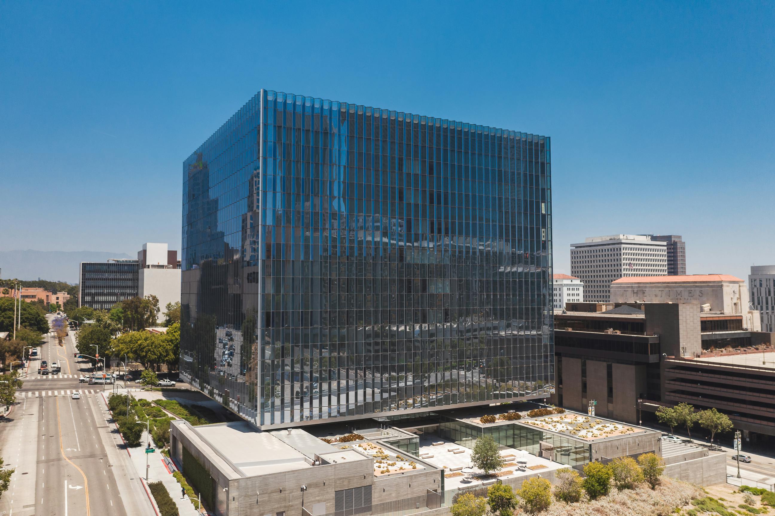 an aerial shot of the united states courthouse