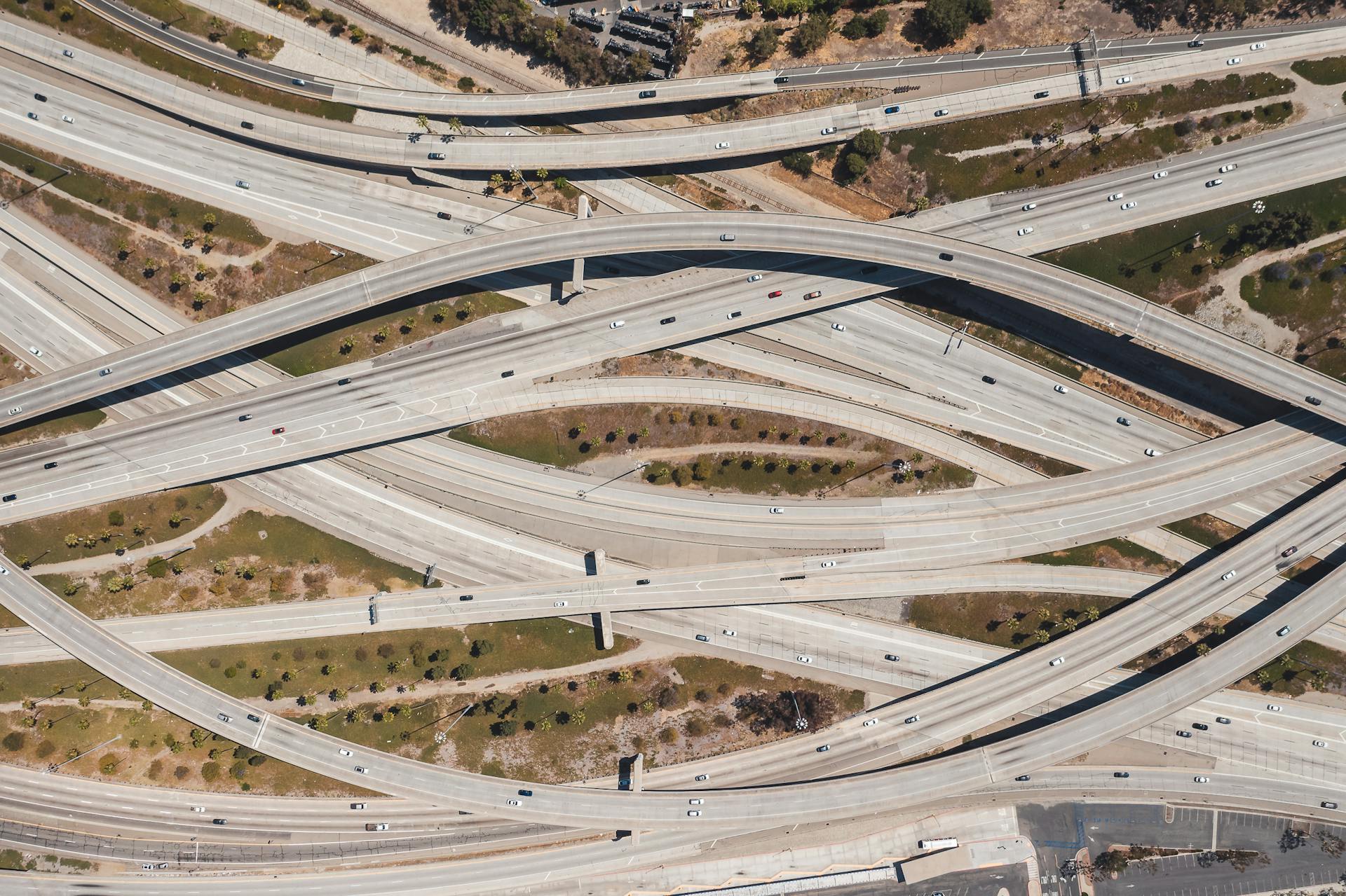 Aerial View of Roads