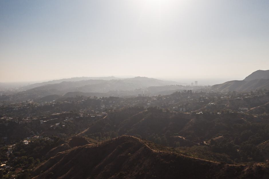 Los Angeles helicopter tour aerial view