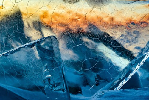 คลังภาพถ่ายฟรี ของ การสะท้อน, น้ำแข็ง, น้ำแข็งย้อย
