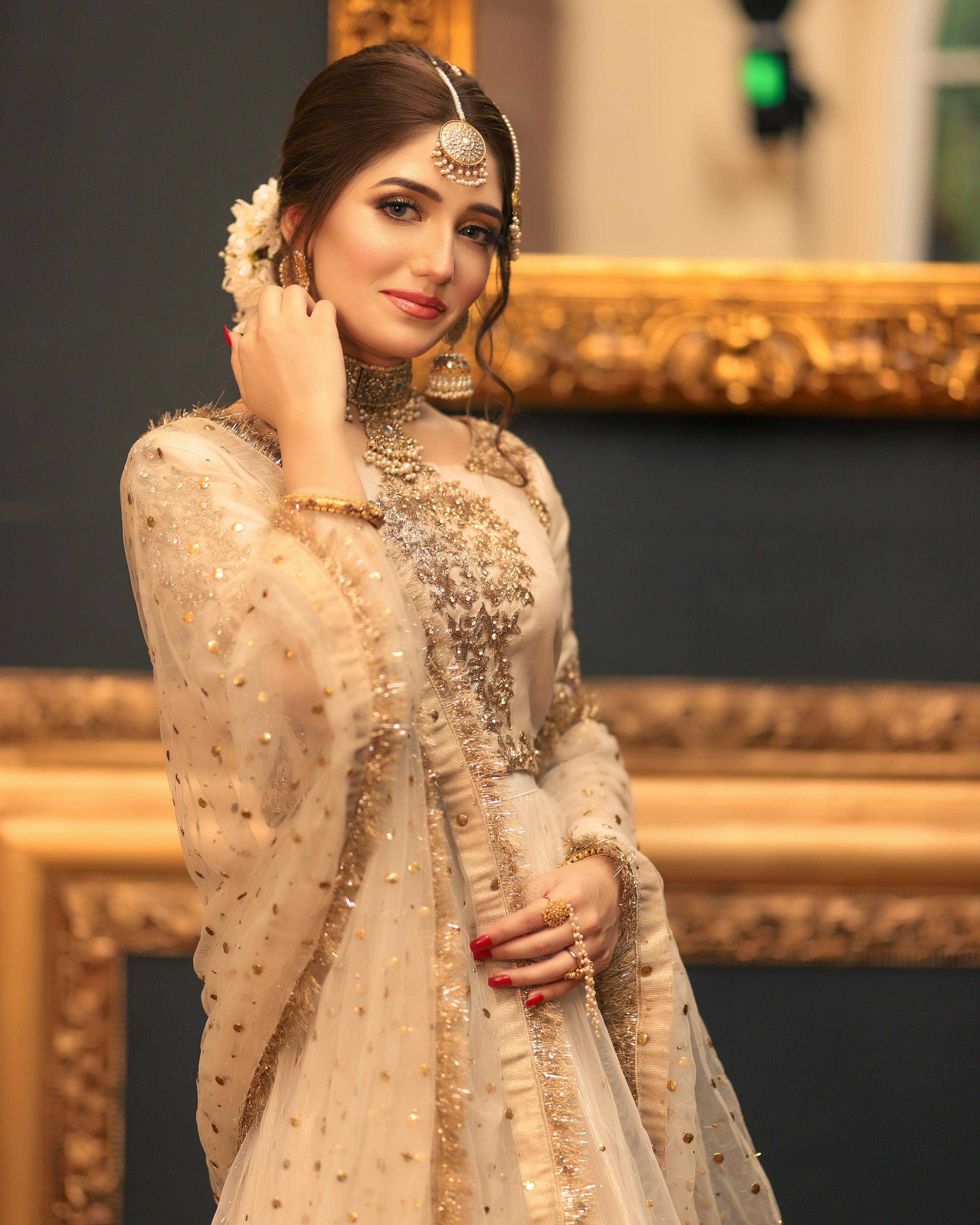 jewelry for beige dress Melody Bone Eyelet Midi Dress main image 1