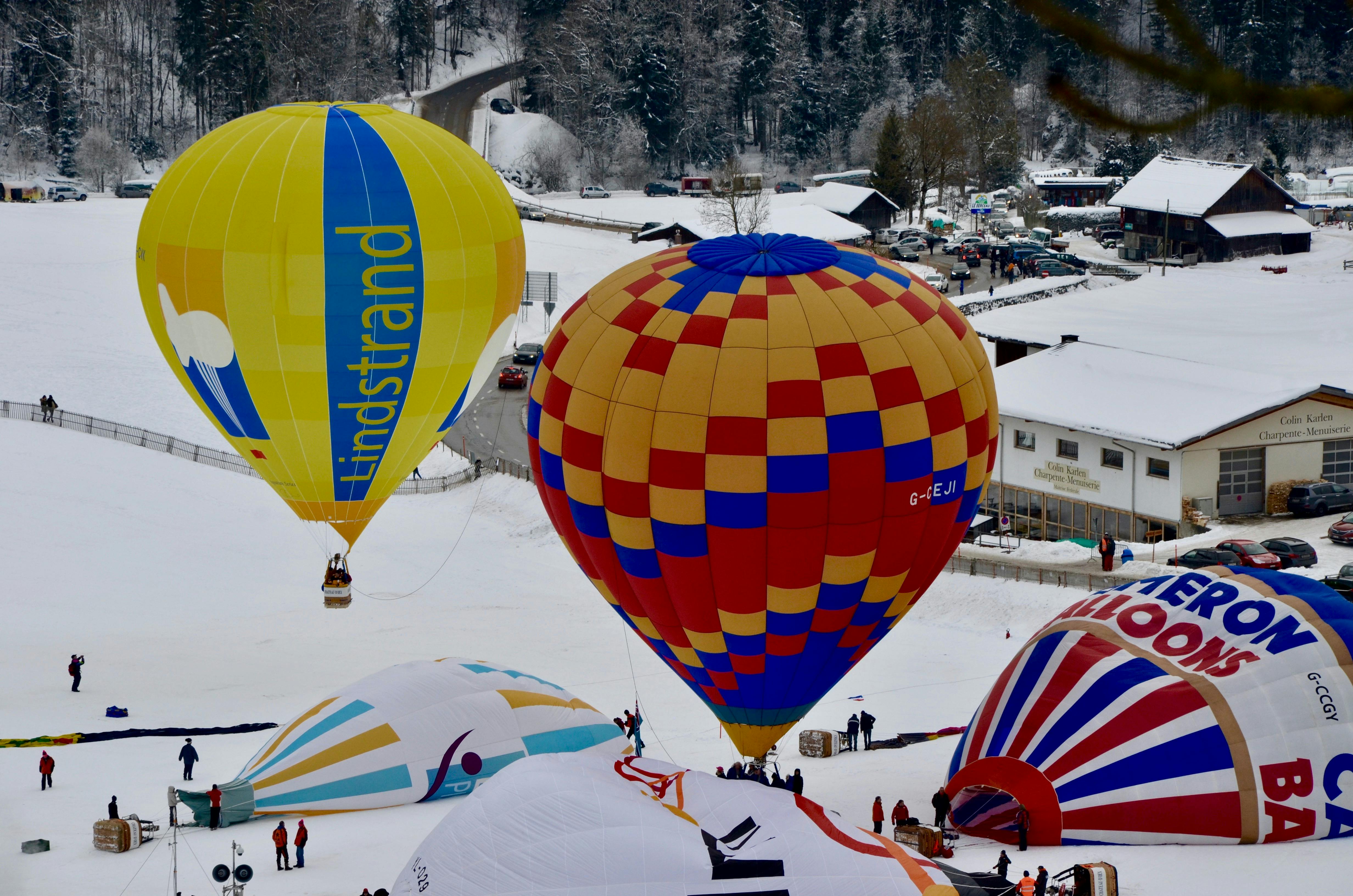 Free Stock Photo Of Cha Teau D Oex Dirigible Festival Internacional De Ballons