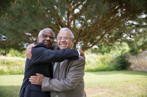 Men Hugging Each Other