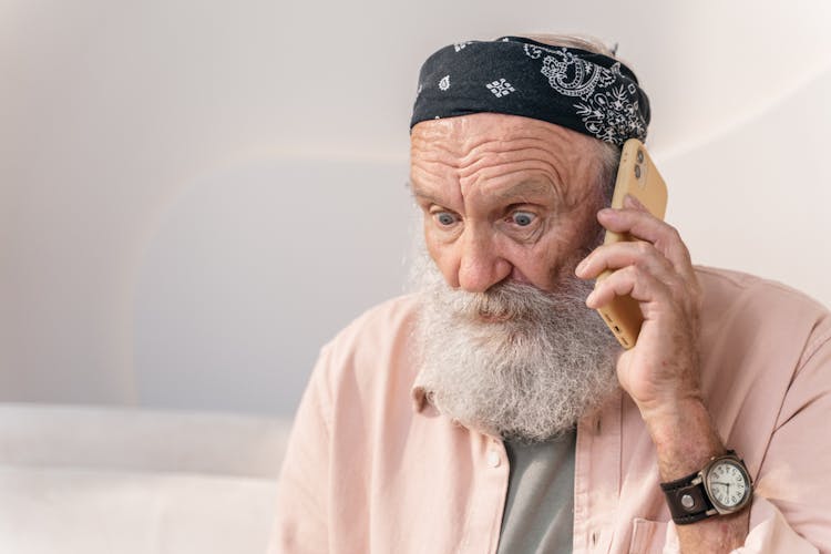 Man Talking On The Phone 