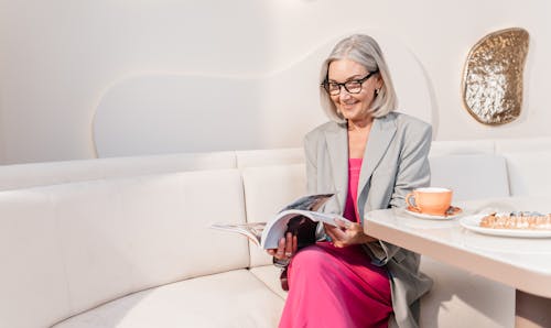 Woman Reading Journal