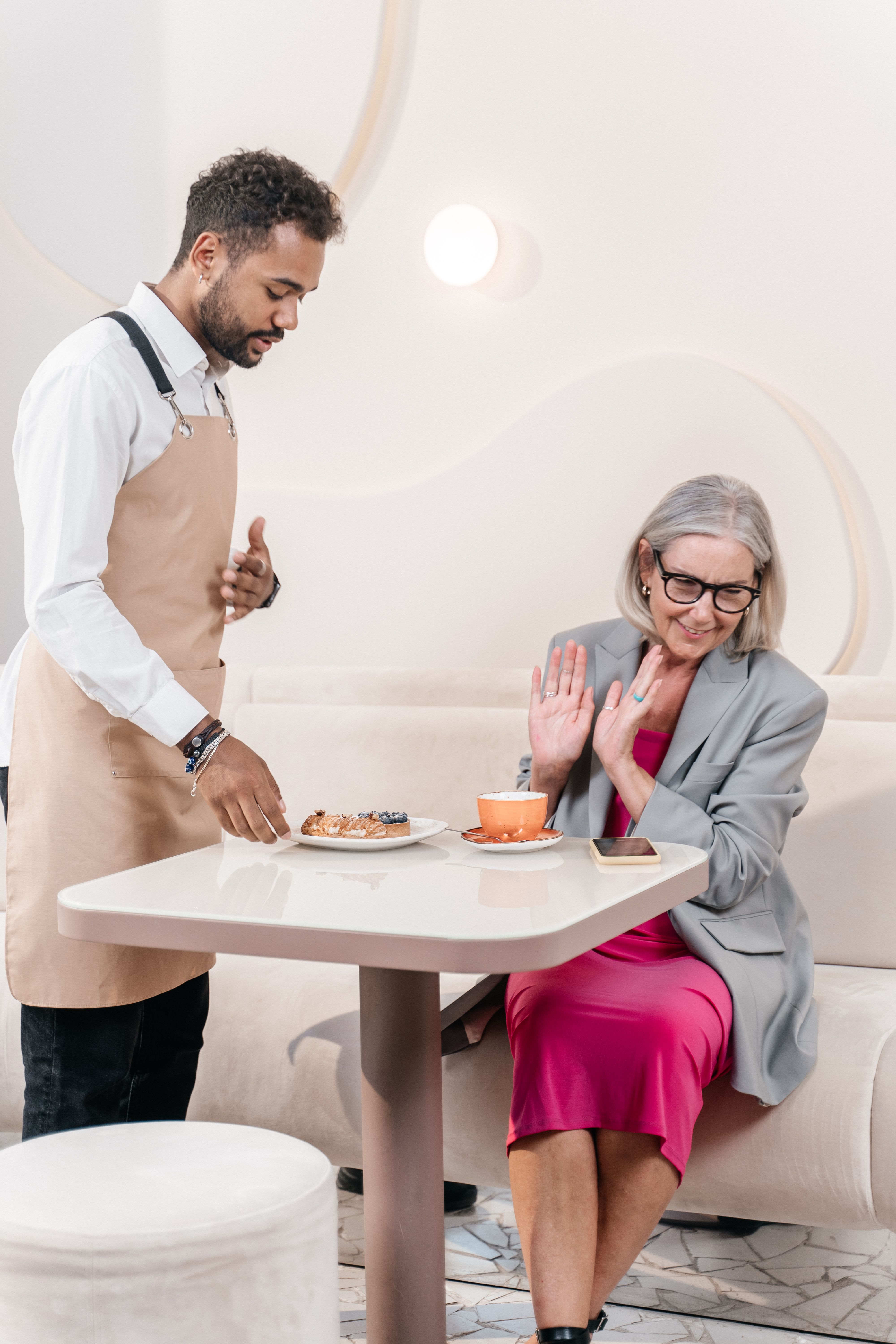 Getting Waiter Waiter getting the Customer's Orders · Free Stock Photo