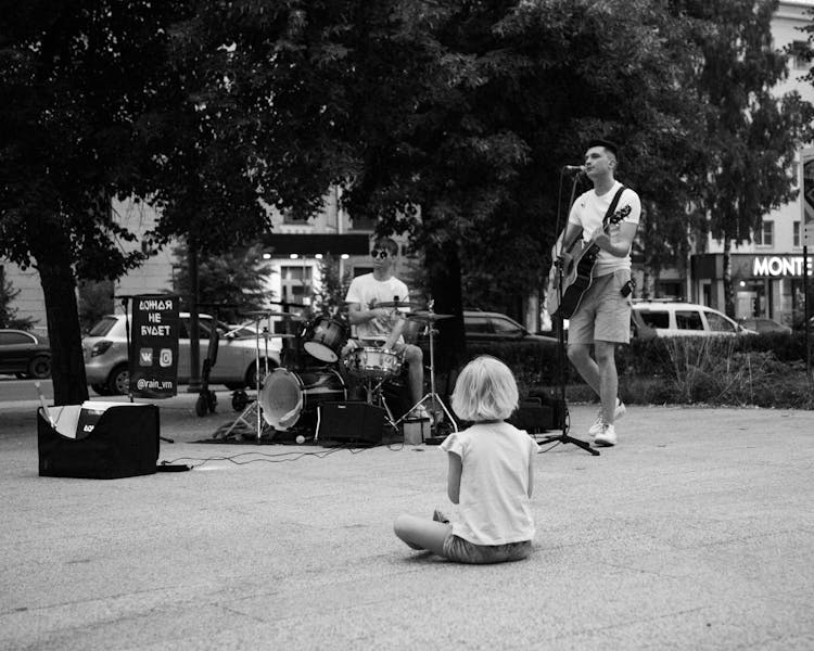 Band Playing Music In The Street