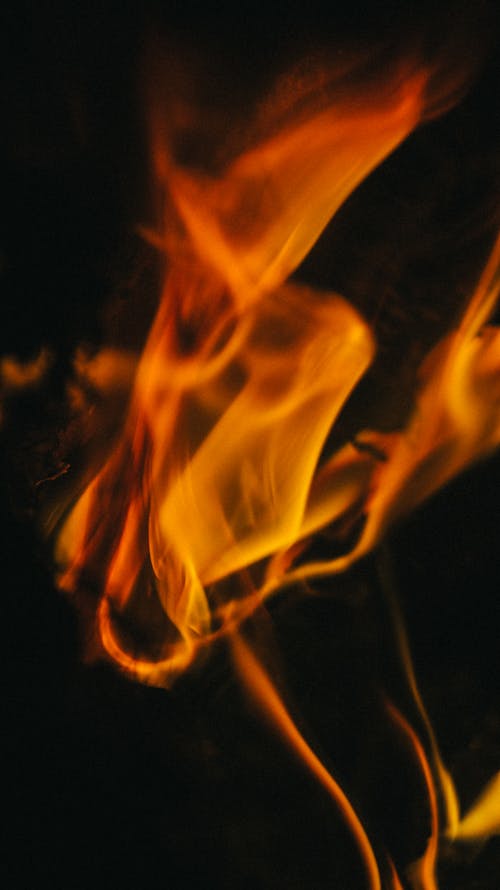 垂直拍摄, 漆黑, 火 的 免费素材图片