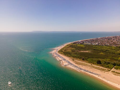 Aerial View of Tropical Coast