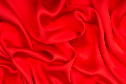 A Red Silk Fabric 