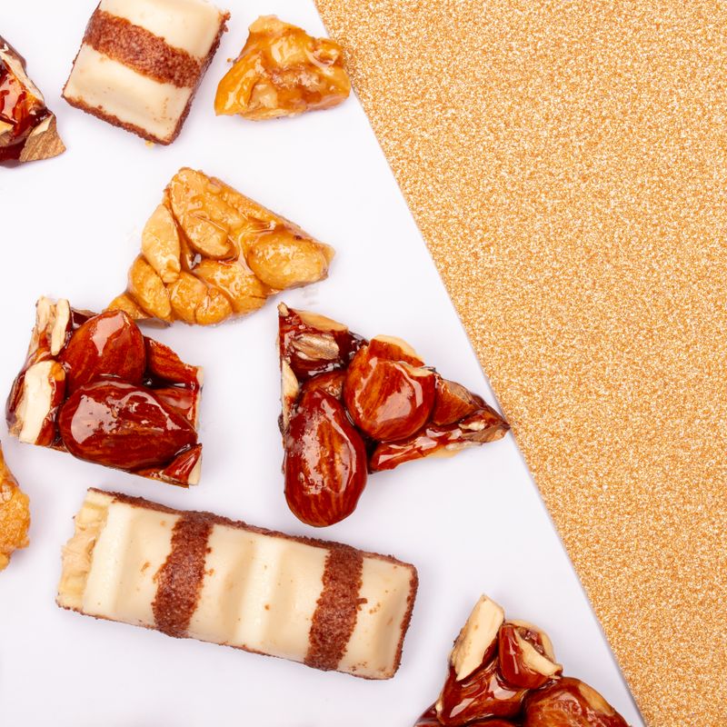 Slow Cooker Almond and Coconut Halva with Salted Caramel Drizzle