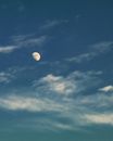 Full Moon in Blue Sky