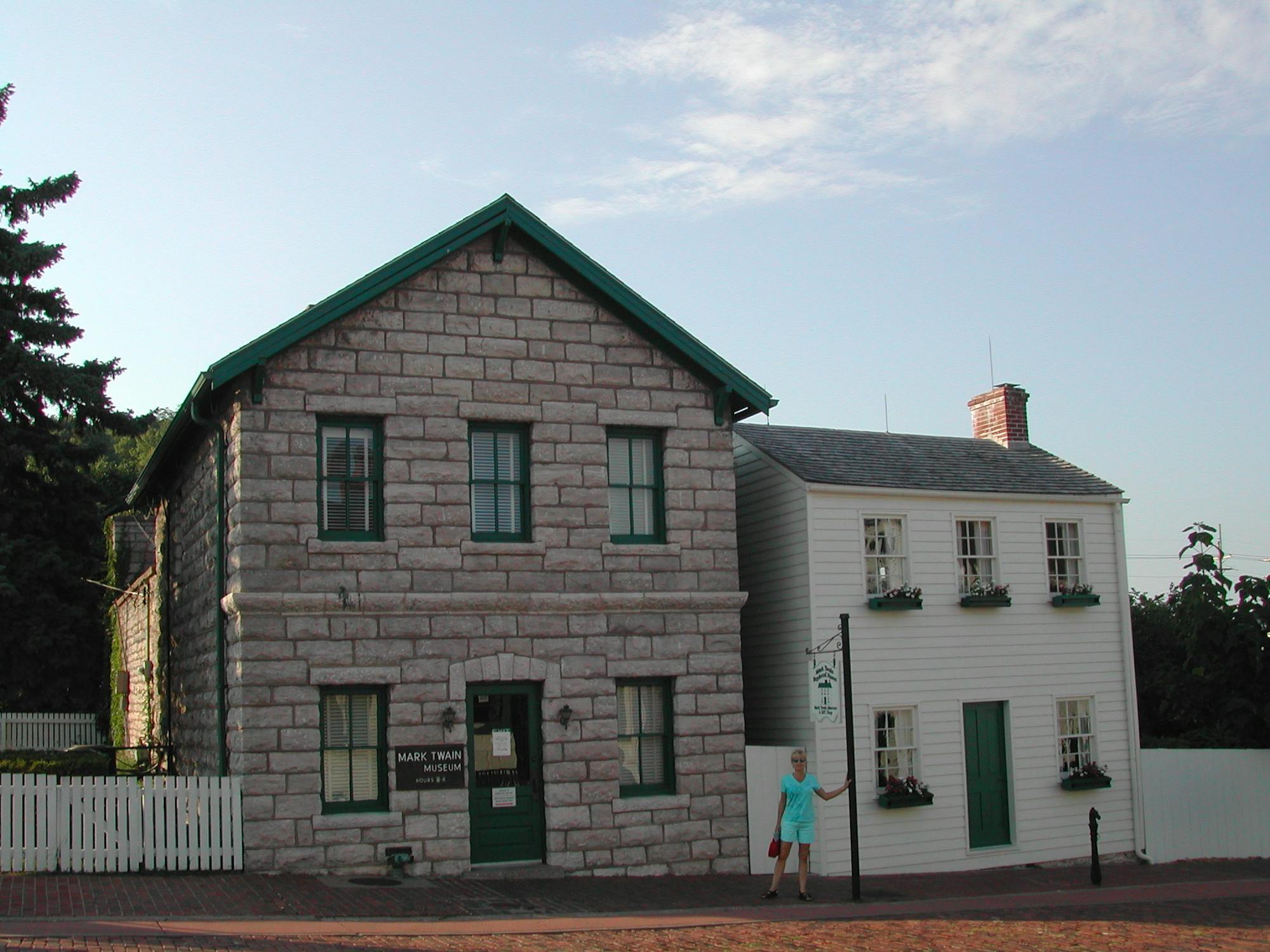 Mark Twain, born Samuel Clemens lived in this house as a boy.