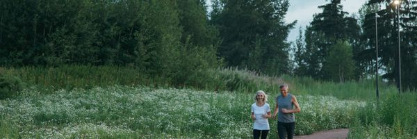 Active healthy adult running — longevity hub