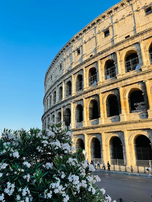 Free The Flavian Amphitheater in Rome, Italy Stock Photo