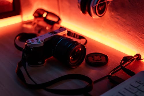 คลังภาพถ่ายฟรี ของ กล้อง, การถ่ายภาพหุ่นนิ่ง, มืด