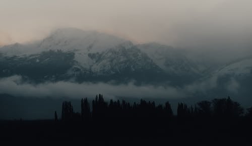 Mountain Peaks covered in Clouds