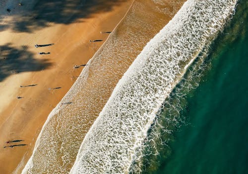 Luchtfoto Van Sea Shore