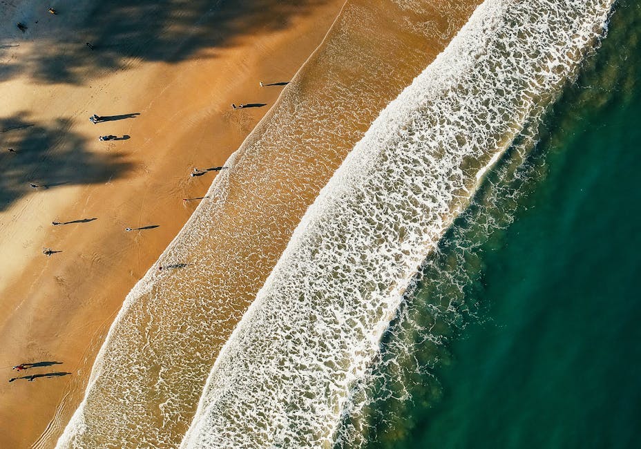 Aerial Photo of Sea Shore