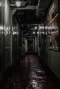 Empty Hallway in Tilt Shift Lens