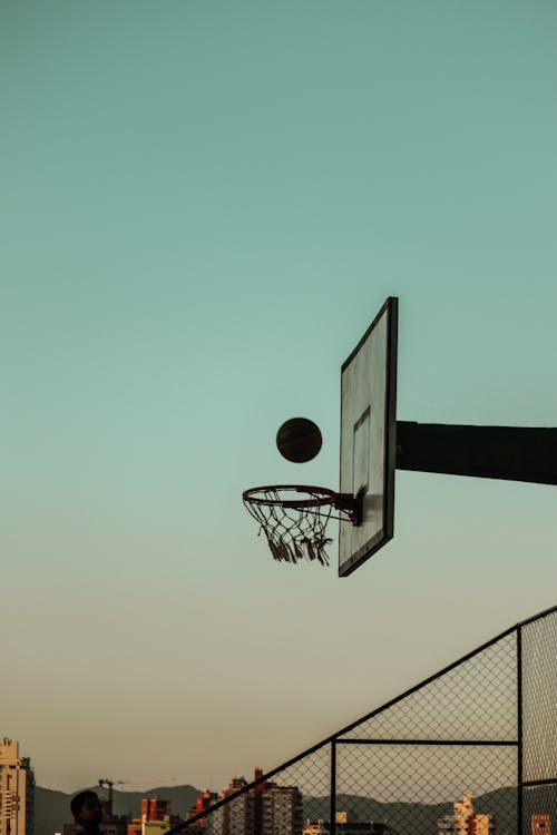Free Basketball Hoop Under Blue Sky Stock Photo