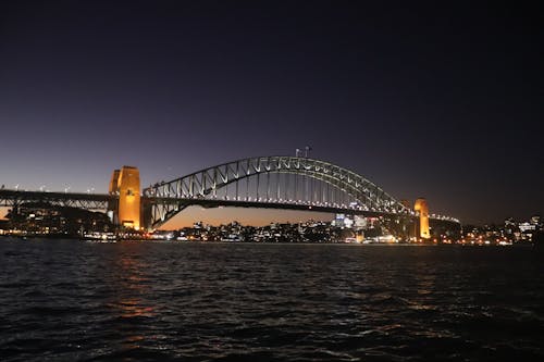 Free stock photo of night, sydney, sydney harbour bridge
