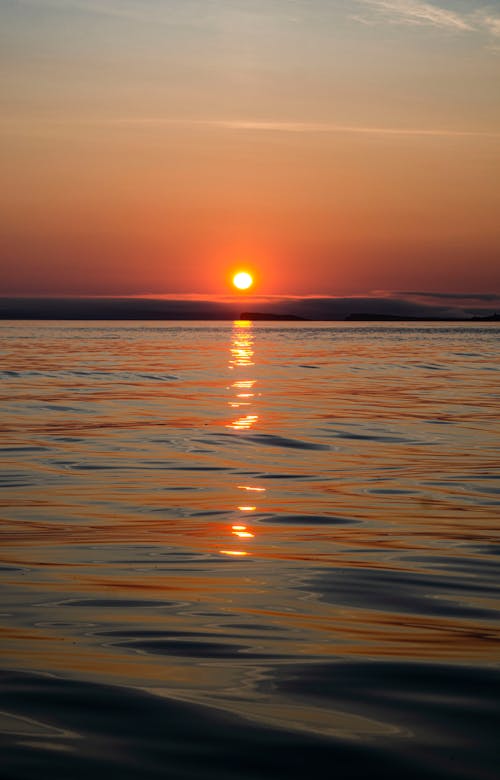 Body of Water during Sunset