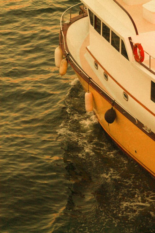 Gratis lagerfoto af båd, hav, høj vinkel visning