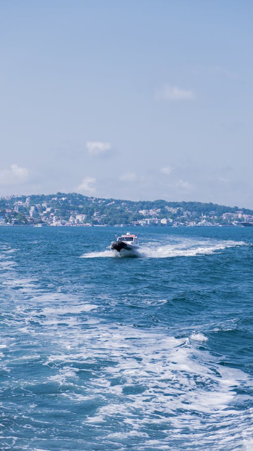 Motorboat on the Sea