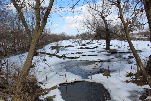 Free stock photo of river in wisconsin in winter Stock Photo