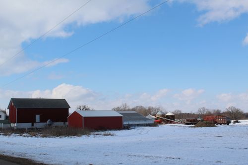 Free stock photo of wisconsin farm in winter Stock Photo