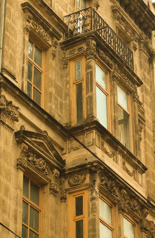 Facade of an Old Tenement House 