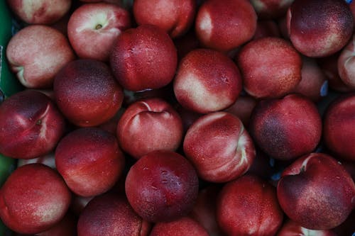 Close-Up Shot of Fresh Peaches