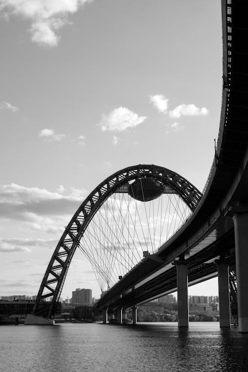 吊橋, 單色, 垂直拍摄 的 免费素材图片