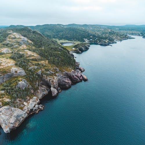 Imagine de stoc gratuită din faleză de coastă, fotografie aeriană, fotografie cu drona