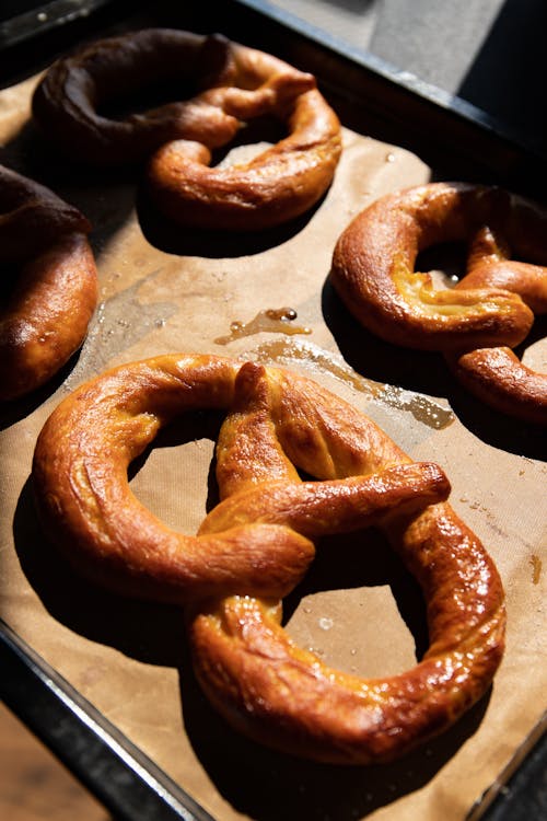 Free stock photo of bread, german pretzel, pastry