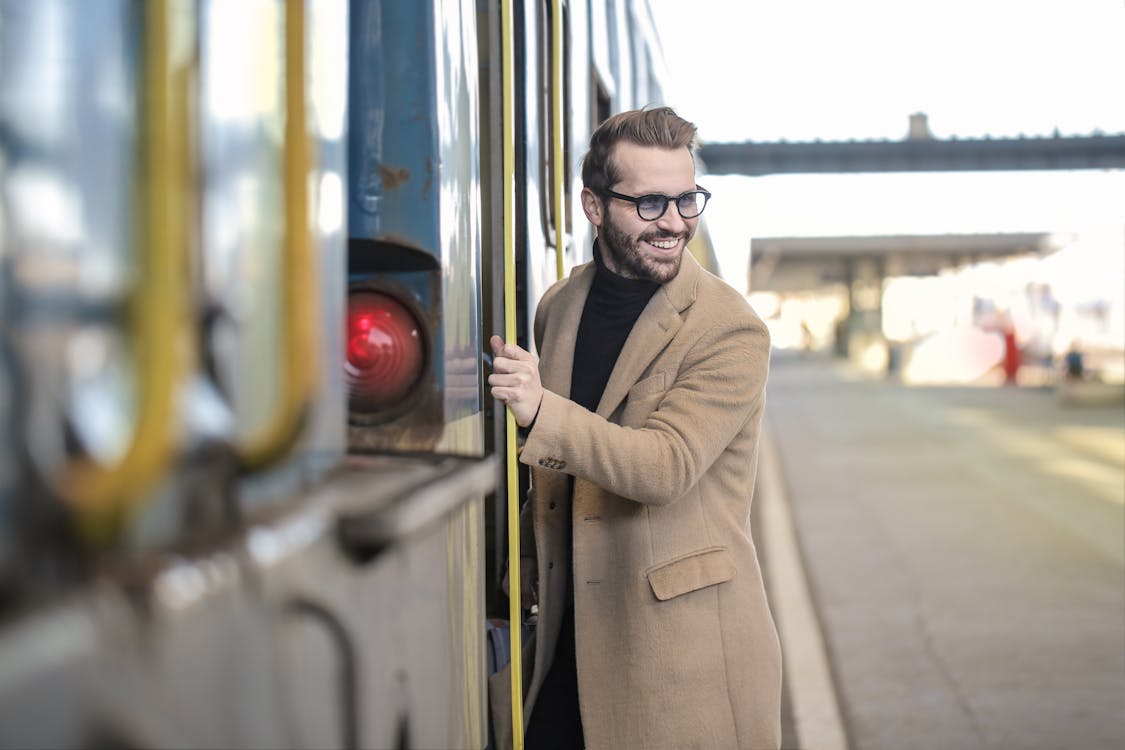 Man About to Enter the Train