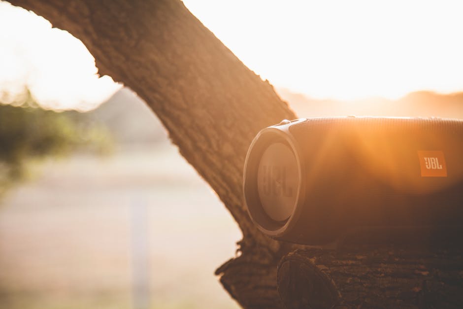 Close-Up Photography of Black JBL Speaker