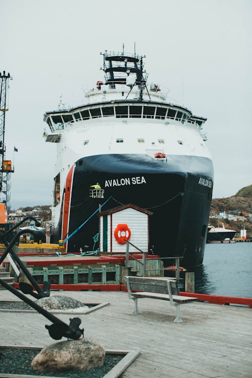 Large Ship Vessel on Port 