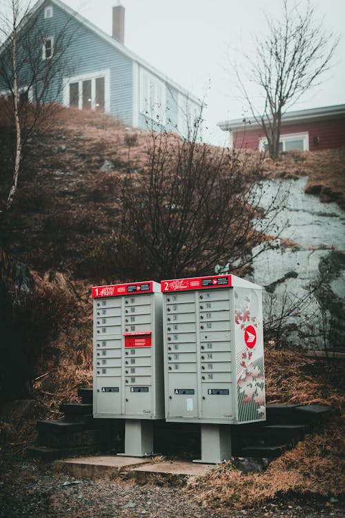 Free Old Mailboxes Stock Photo