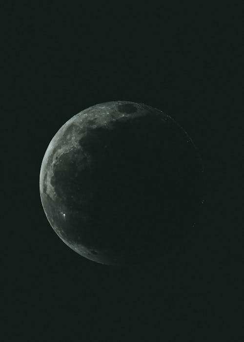 Free Close-Up Shot of a Moon in the Sky Stock Photo