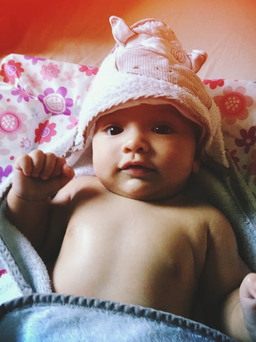 Free stock photo of baby, cute, hat