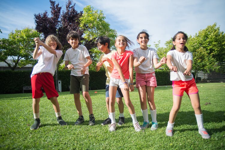 Children Dancing At A Park