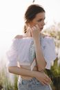 Woman in White Dress Shirt